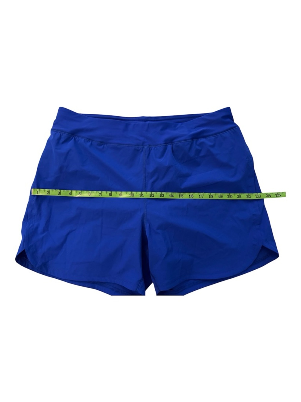 Lands' End Bright Blue Women's Swim Athletic 5” Short Style with Panty Lining.